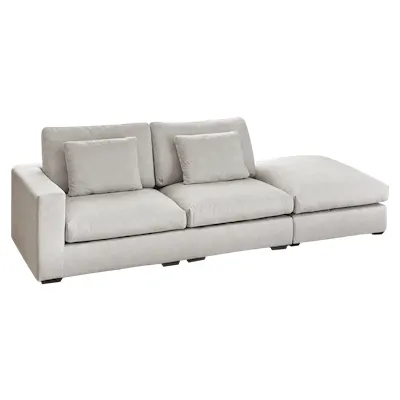 Oxford 3 Seater Extended Sofa - Grey, Down Feathers