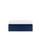 ESSENTIALS Single Storage Bed - Navy Blue (Faux Leather)