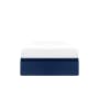 ESSENTIALS Single Storage Bed - Navy Blue (Faux Leather) - 0