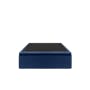 ESSENTIALS Single Storage Bed - Navy Blue (Faux Leather) - 1