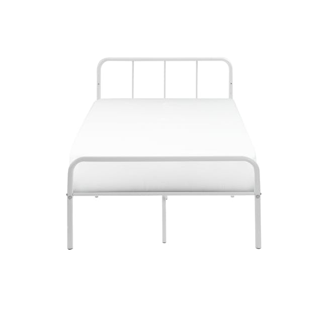 Owen Super Single Metal Bed - White - 0