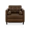 (As-is) Denver Armchair with Adjustable Footrest - Cedar Brown (Genuine Leather) - 9