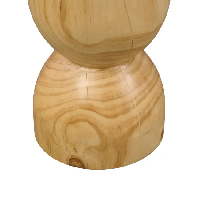 Logan Hourglass Pedestal - Oak - 3