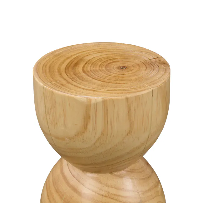 Logan Hourglass Pedestal - Oak - 5