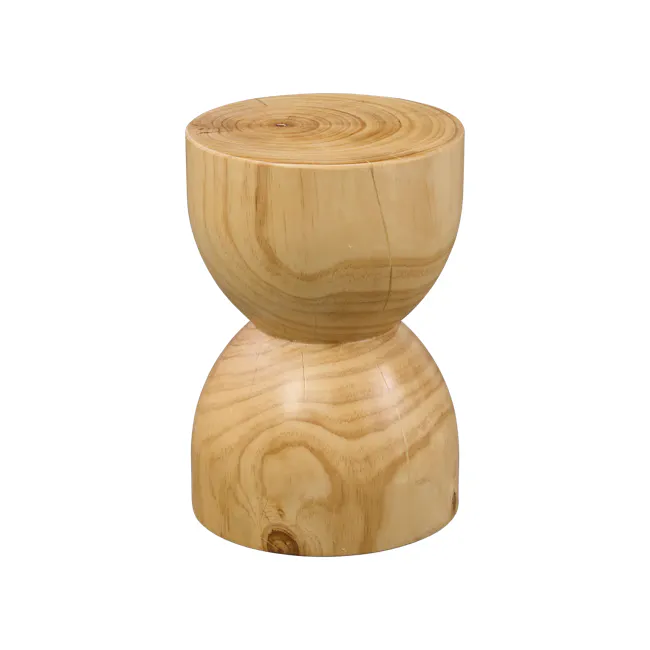 Logan Hourglass Pedestal - Oak - 1