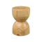 Logan Hourglass Pedestal - Oak
