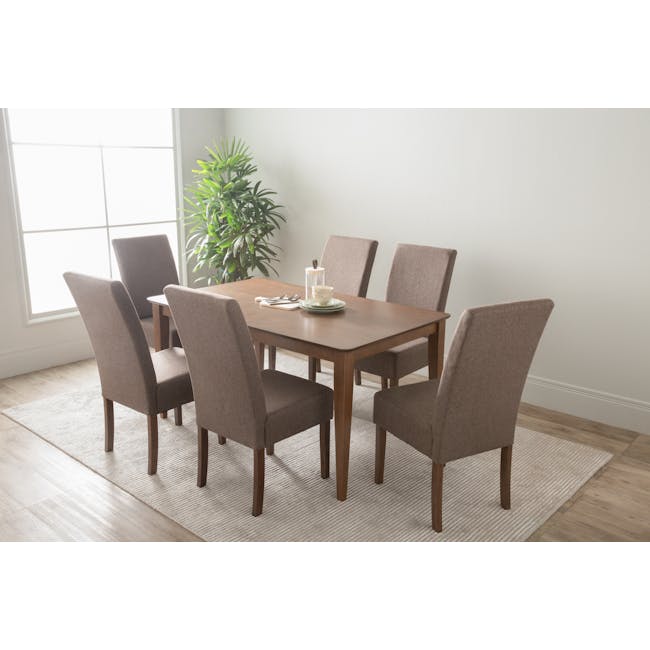 Nora Dining Chair - Cocoa, Chestnut - 1