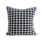 Terry Textured Grid Pattern Cushion - Black