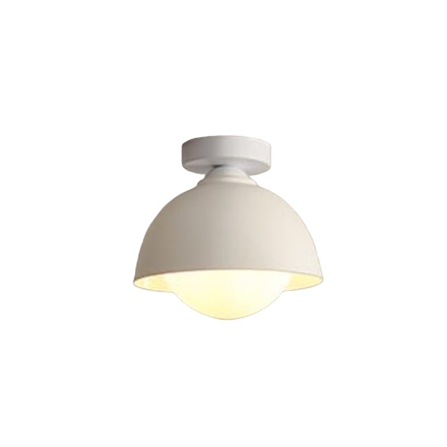 (As-is) Bowl Ceiling Lamp - White - 0
