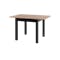 Jonah Extendable Dining Table 0.8m-1.2m - Black, Oak