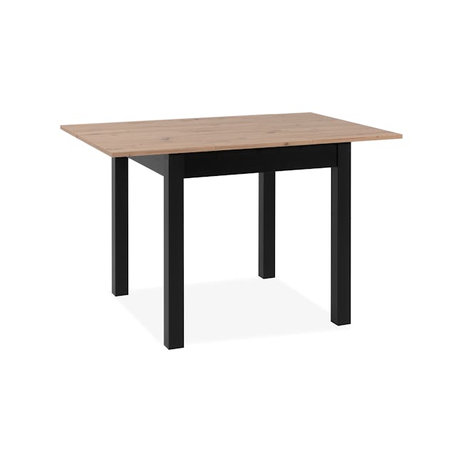 Jonah Extendable Dining Table 0.8m-1.2m - Black, Oak - 6