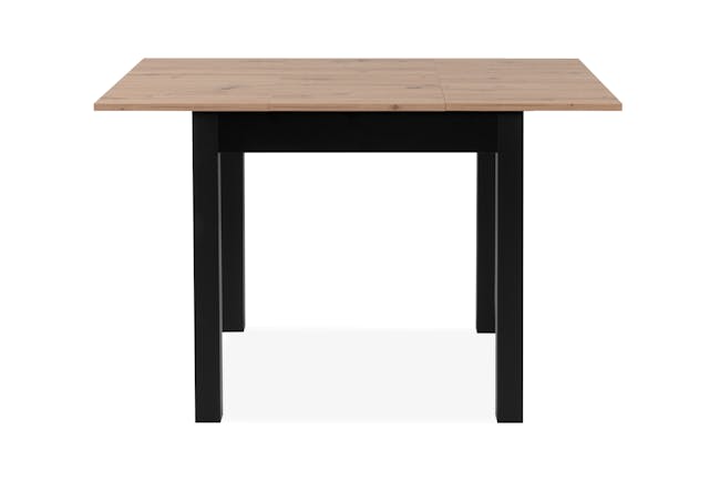 Jonah Extendable Dining Table 0.8m-1.2m - Black, Oak - 4