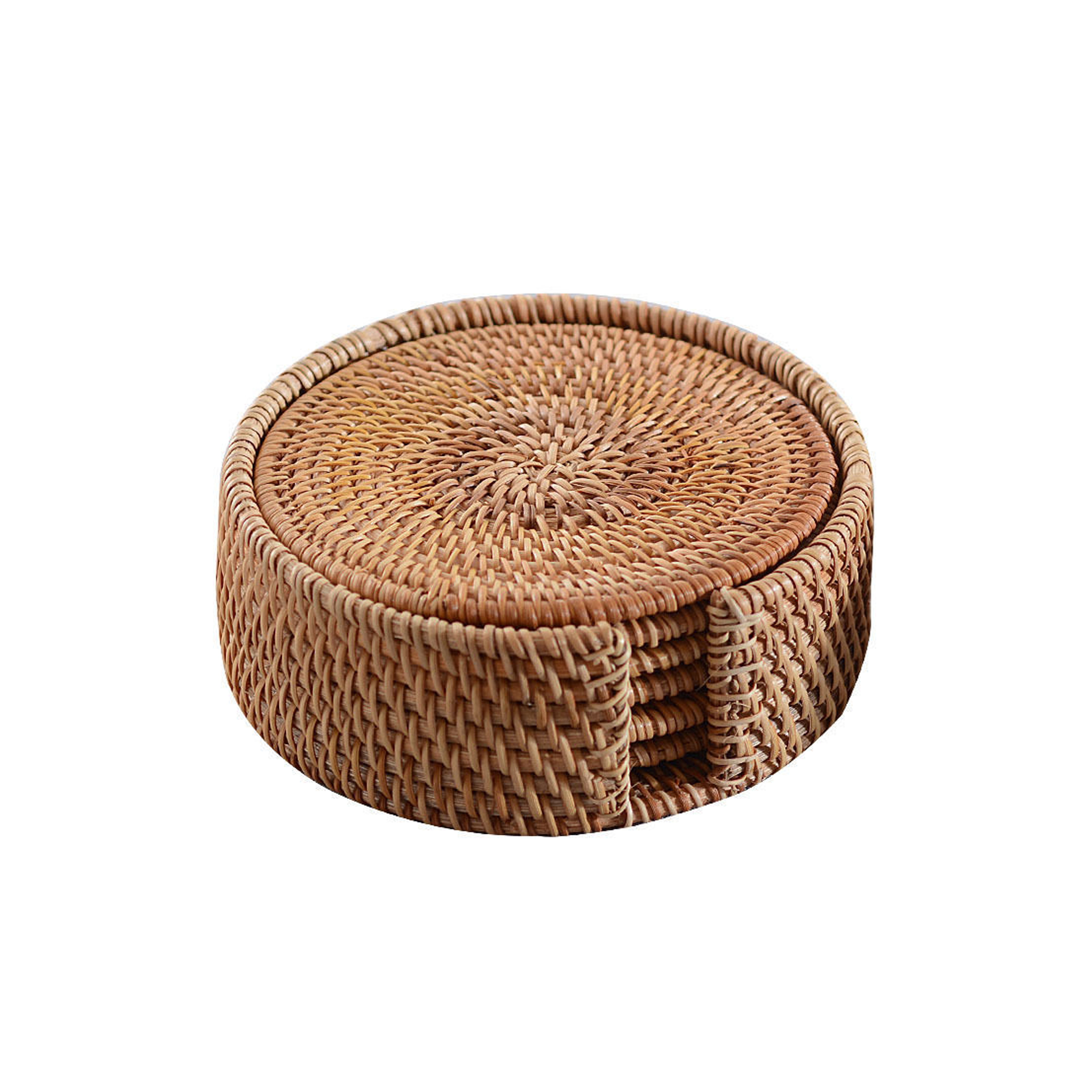 Rooney Rattan Coaster (Set of 6)