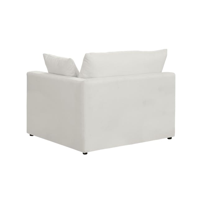 Russell 3 Seater Sofa with Ottoman - Dew (Eco Clean Fabric) - 6