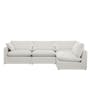 Russell 4 Seater Sofa with Ottoman - Dew (Eco Clean Fabric) - 9