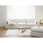 Russell 4 Seater Sofa with Ottoman - Dew (Eco Clean Fabric) - 1