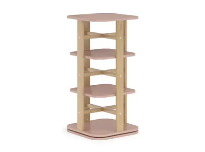 Tidy Rotating Bookshelf - Cherry & Almond