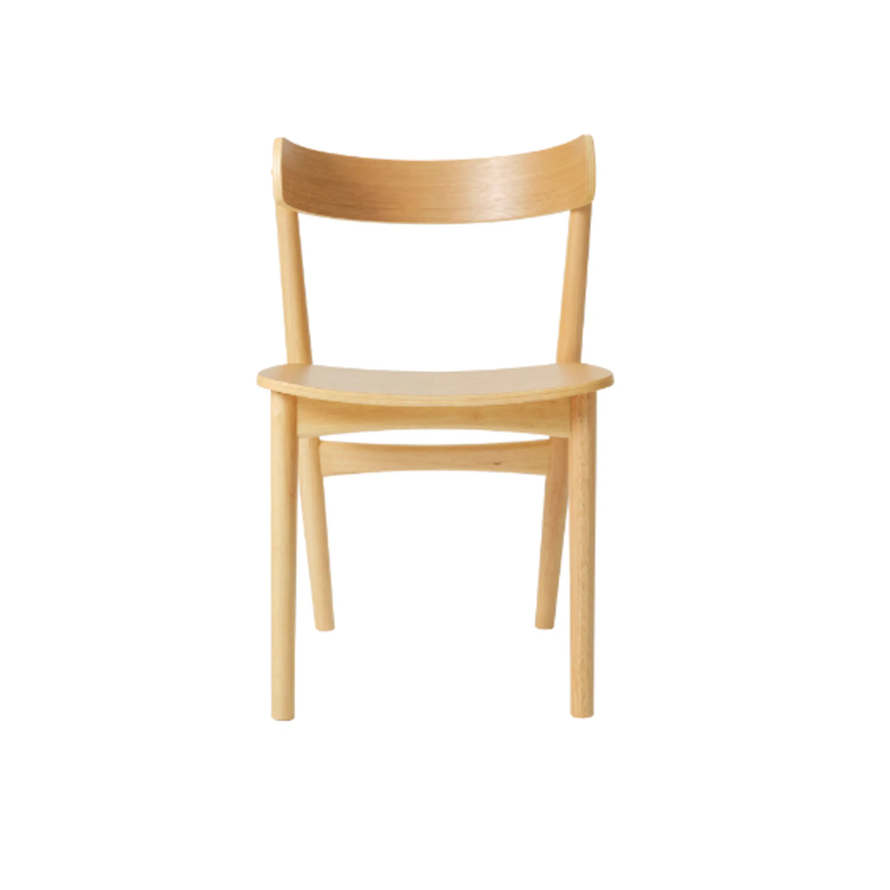 Benn Dining Chair - 9 - Wooden chair, minimalist design, natural wood finish, simple structure, ergonomic shape, comfortable