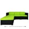 Summer Modular Outdoor Sofa Set - Green Cushions - 2