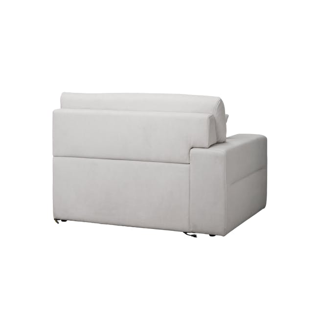 Forte 4 Seater Power Sliding Extension Sofa - Misty Grey (Scratch Resistant) - Zero Wall - 18