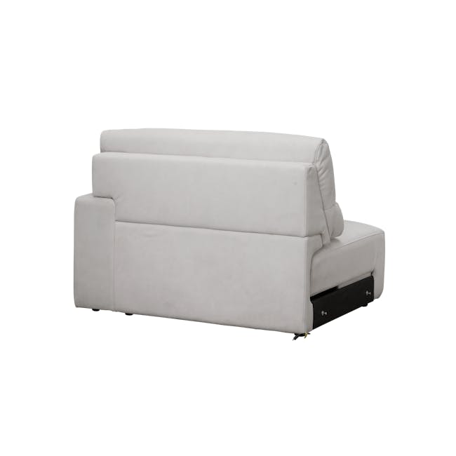 Forte 4 Seater Power Sliding Extension Sofa - Misty Grey (Scratch Resistant) - Zero Wall - 17