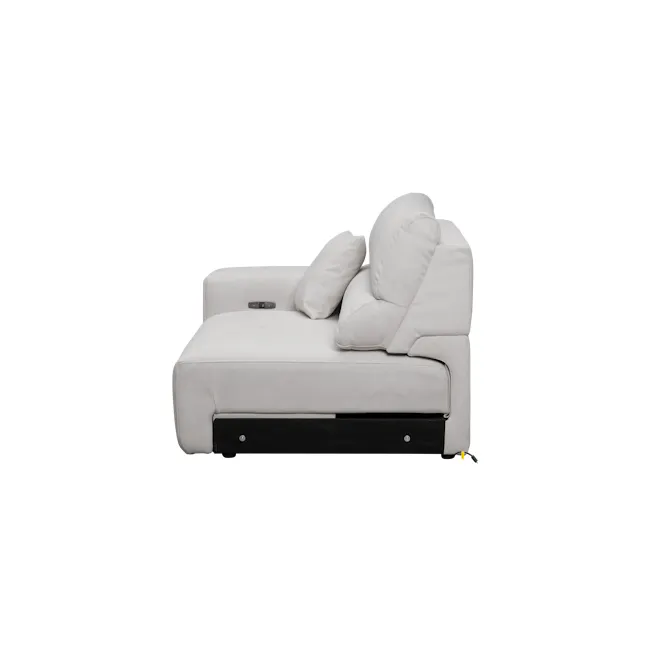 Forte 4 Seater Power Sliding Extension Sofa - Misty Grey (Scratch Resistant) - Zero Wall - 8