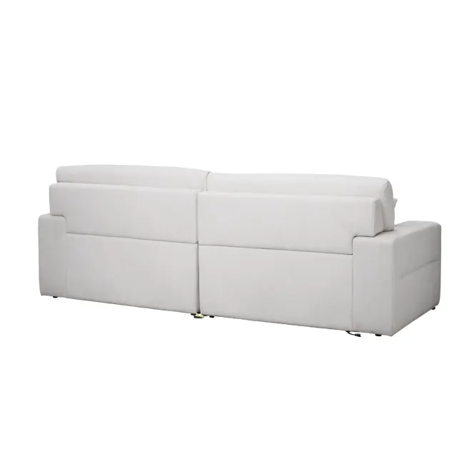 Forte 4 Seater Power Sliding Extension Sofa - Misty Grey (Scratch Resistant) - Zero Wall - 16