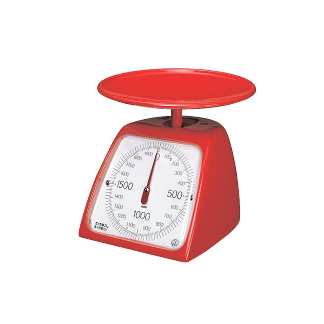 Tanita Mechanical Kitchen Scale 2kg - Red - 0
