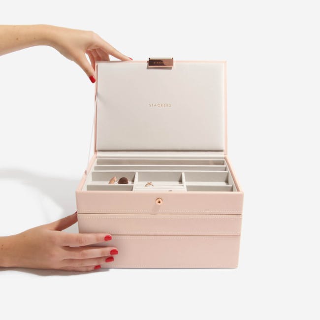 Stackers 3-in-1 Classic Jewellery Box - Blush - 3