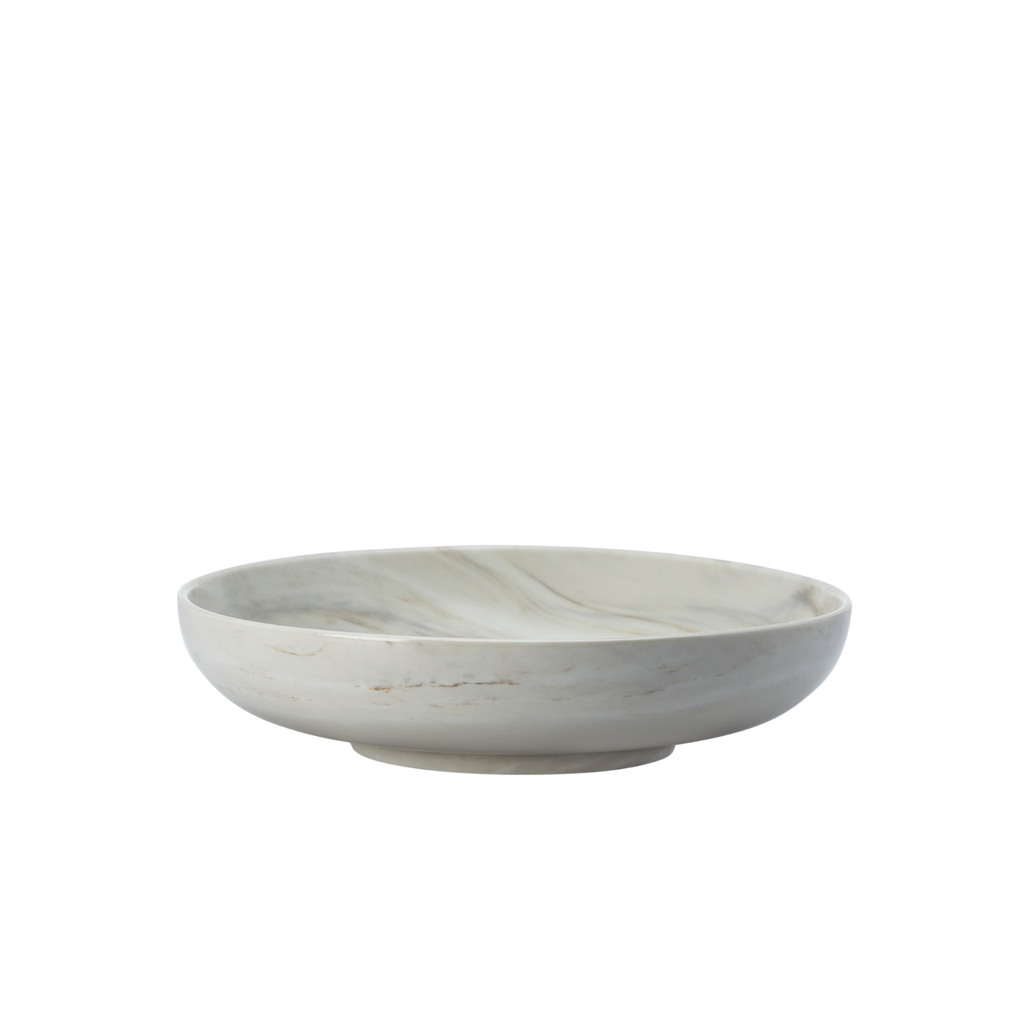 Luzerne Marble Deep Round Coupe Plate (2 Sizes)