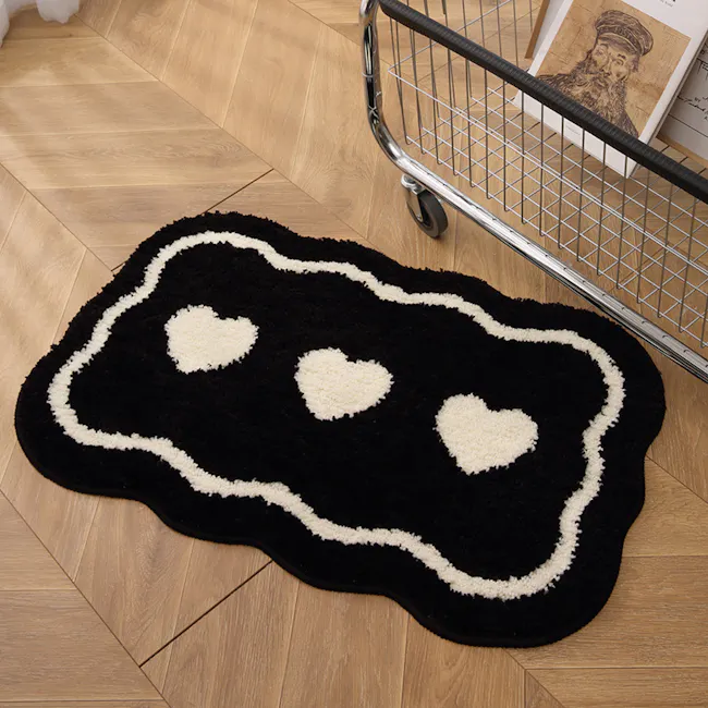 Missa Bath Mat - Black - 3