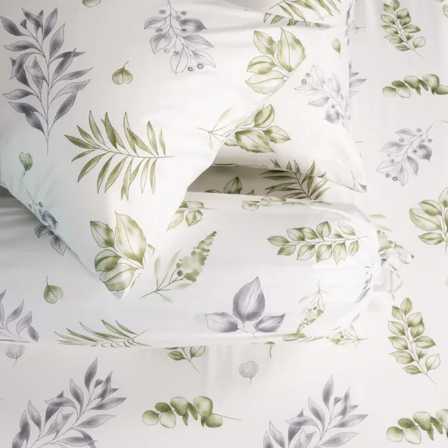 Robinsons Silky Soft Embroidered Microfibre Fitted Sheet Set Core Collection - Floral Print (4 Sizes) - 2