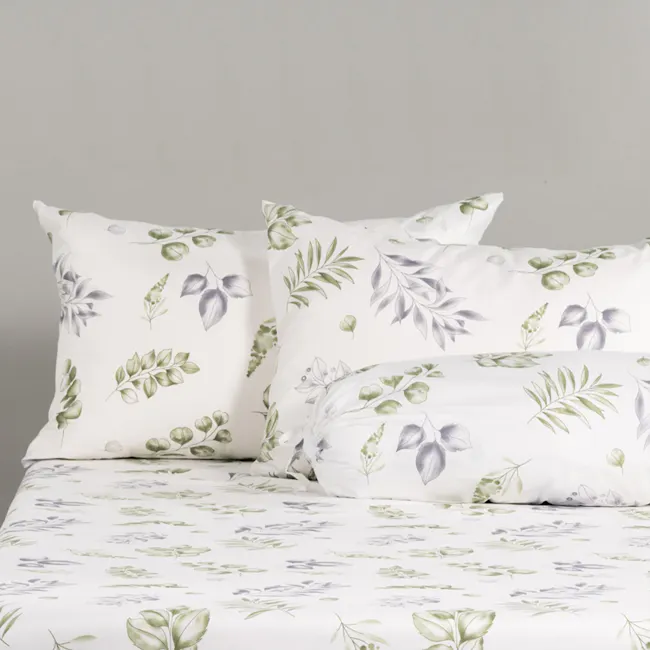 Robinsons Silky Soft Embroidered Microfibre Fitted Sheet Set Core Collection - Floral Print (4 Sizes) - 1