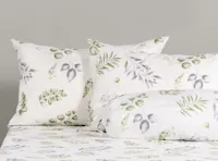 Robinsons Silky Soft Embroidered Microfibre Fitted Sheet Set Core Collection - Floral Print (4 Sizes)