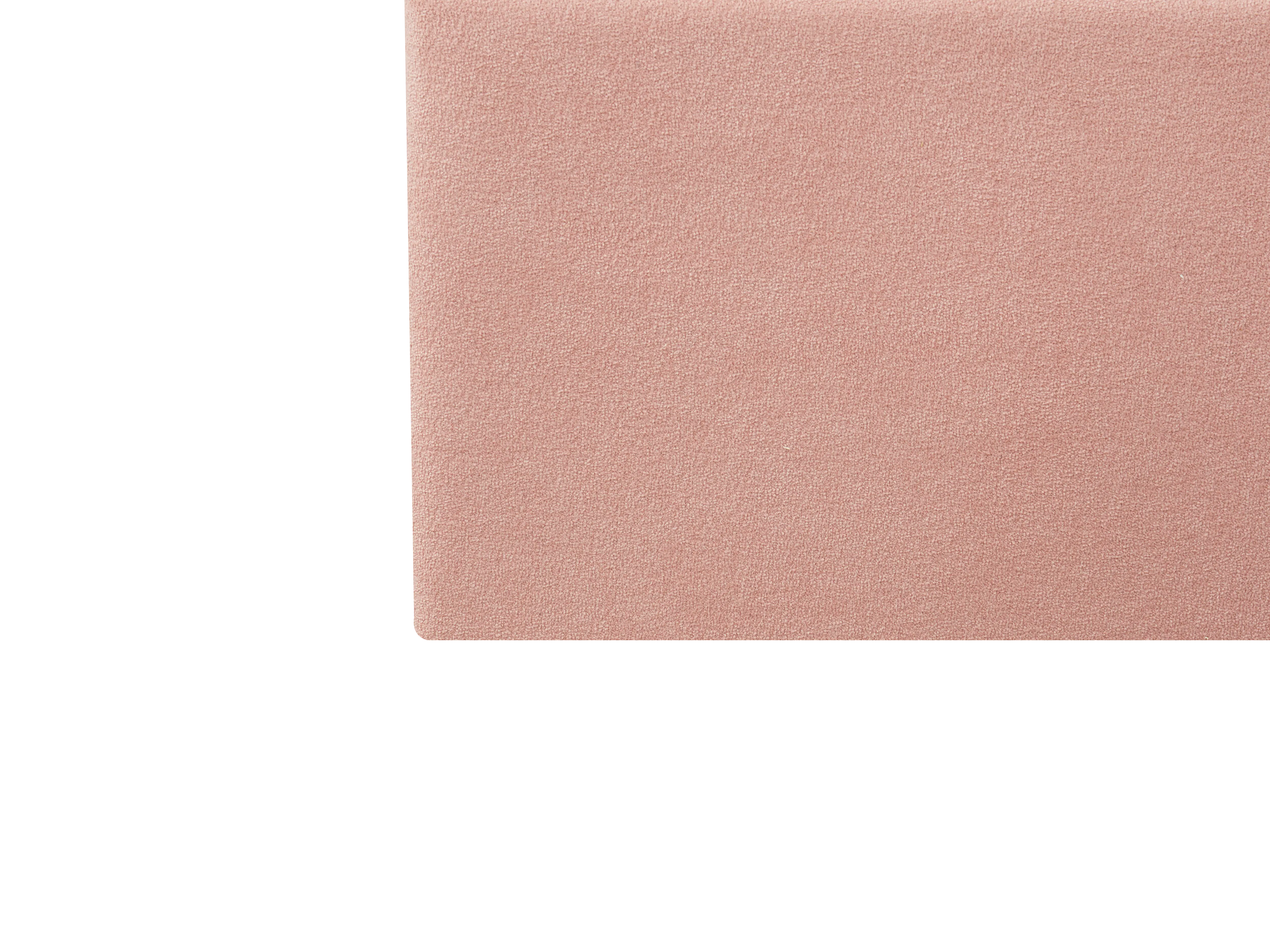 Aspen Single Storage Bed - Blush - 11 - Soft, pastel pink fabric, textured surface, delicate stitching, subtle sheen