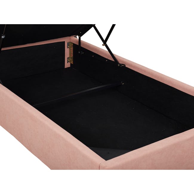 Aspen Single Storage Bed - Blush - 8