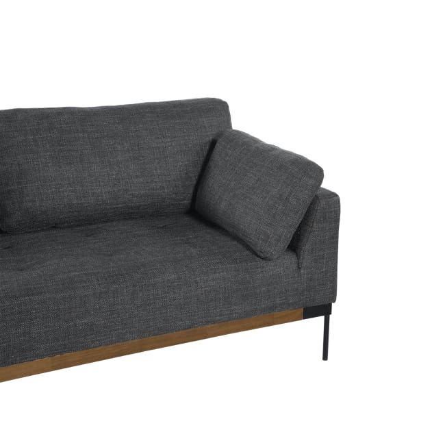 Hudson 3 Seater Sofa - Walnut, Shadow Grey - 2