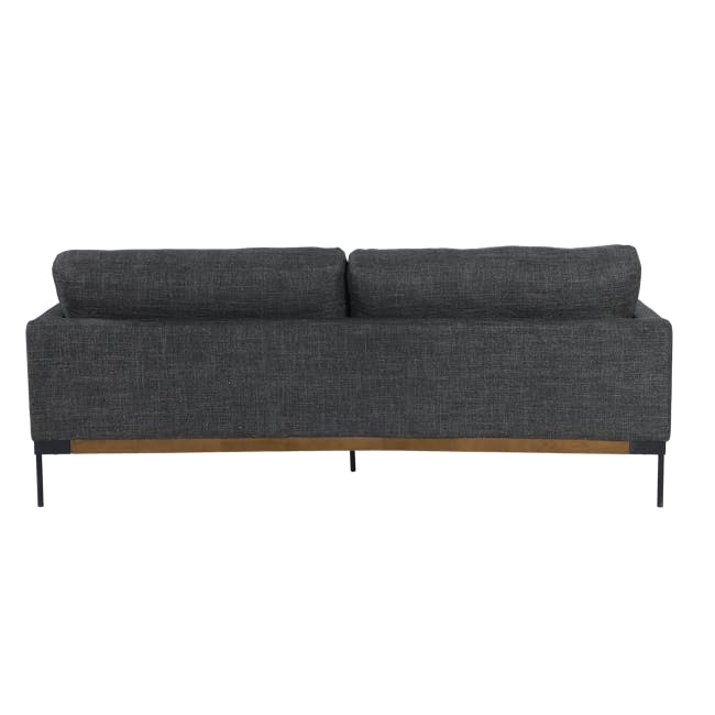 Hudson 3 Seater Sofa - Walnut, Shadow Grey - 4