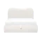 Arianna Queen Storage Bed - White Boucle