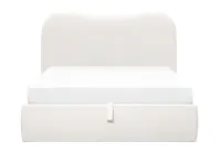 Arianna Queen Storage Bed - White Boucle
