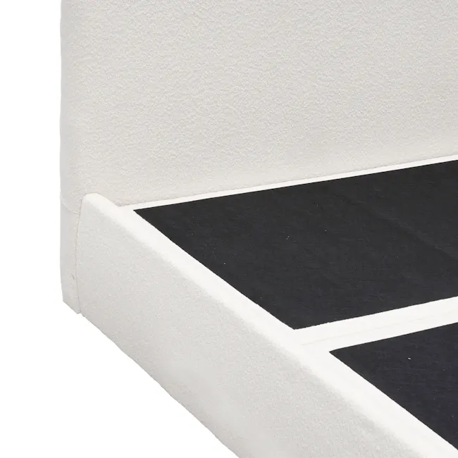 Arianna Queen Storage Bed - White Boucle - 14