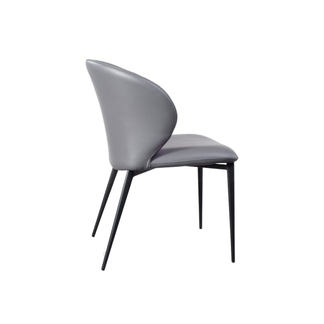 Lawson Dining Chair - Grey (Faux Leather) - 1