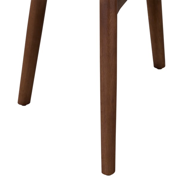 Nellie Dining Table 1.8m in Walnut (Sintered Stone) with 4 Rena Chairs in Walnut, White (Fabric) - 18