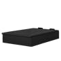 ESSENTIALS King Storage Bed - Black (Faux Leather) - 3
