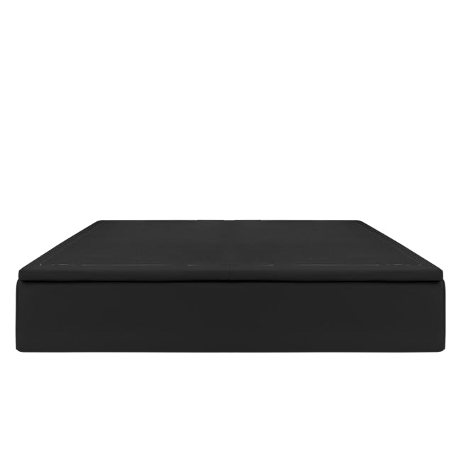 ESSENTIALS King Storage Bed - Black (Faux Leather) - 1