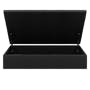ESSENTIALS King Storage Bed - Black (Faux Leather) - 2