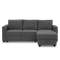 Mia L-Shaped Storage Sofa Bed -  Graphite - 0