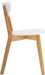Harold Dining Table 1.5m in Natural, White with Harold Bench 1m and 2 Harold Dining Chairs in Natural, White - 19