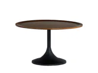 (As-is) Pablo Round Coffee Table - Walnut - 2