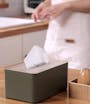 Wooden Tissue Box - Black - 4
